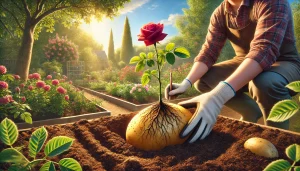 Plantar Roseiras com Batatas - Técnica Simples e Incrivelmente Eficaz